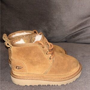 Toddler UGG Chestnut Ankle Boots with Shearling Lining